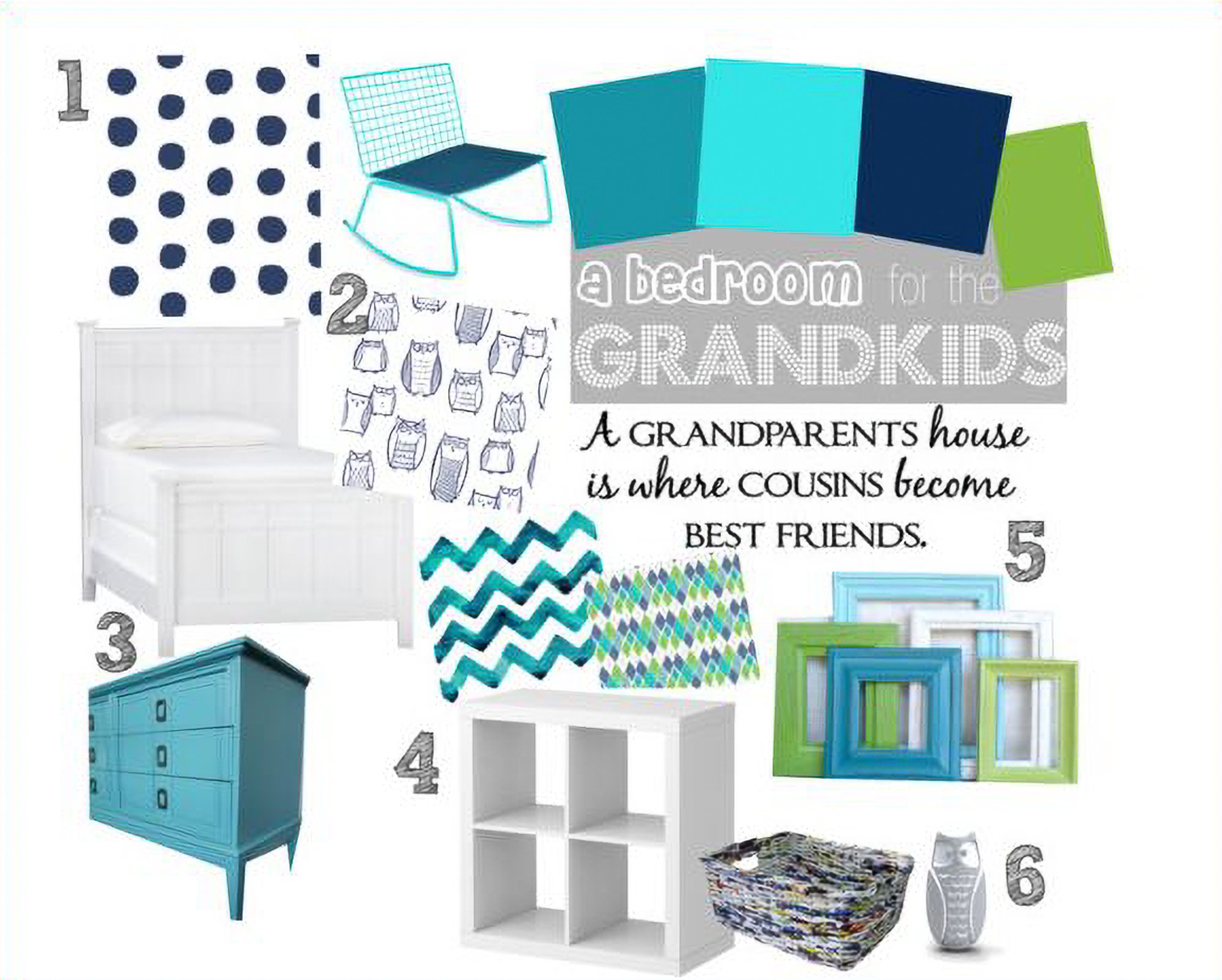 turquoise and navy kids bedroom Hey There, Home