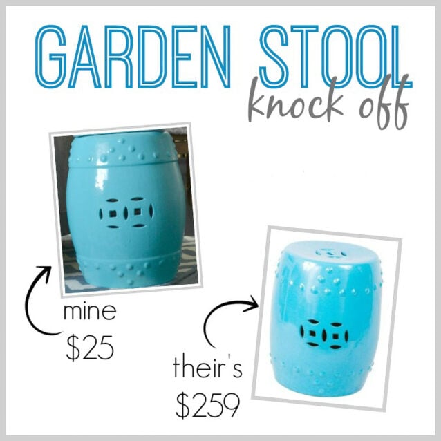 ceramic spray paint to change color of garden stool
