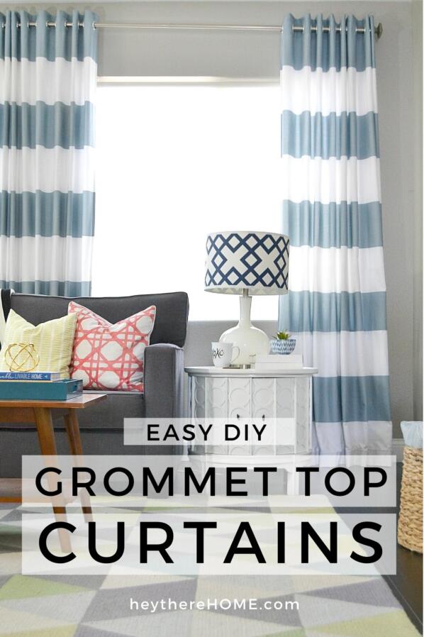 DIY Grommet Top Curtains Tutorial