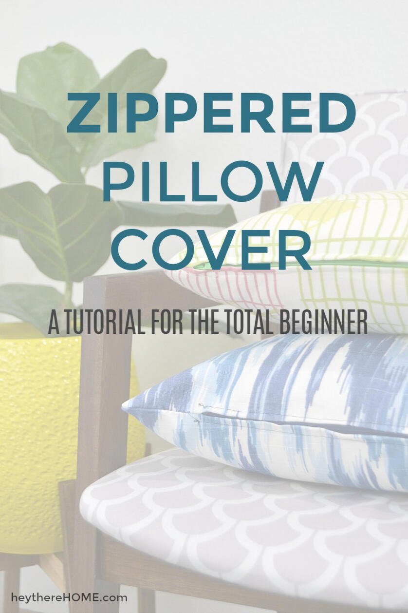 DIY Zippered Pillow Covers Easy Beginner's Tutorial