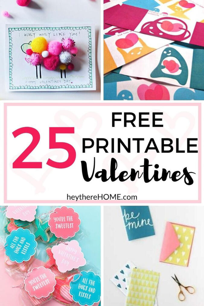 25 Free Printable Valentines For Your Kids To Hand Out