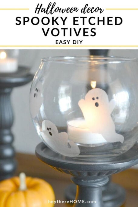 Etched Ghost Votives DIY
