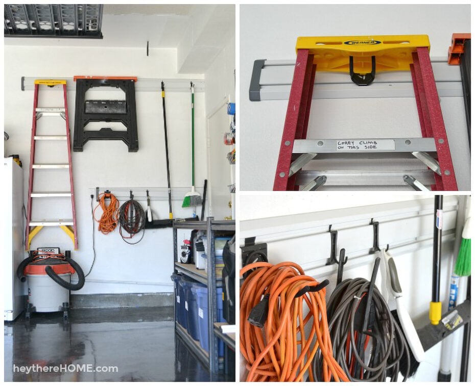 rail system in garage