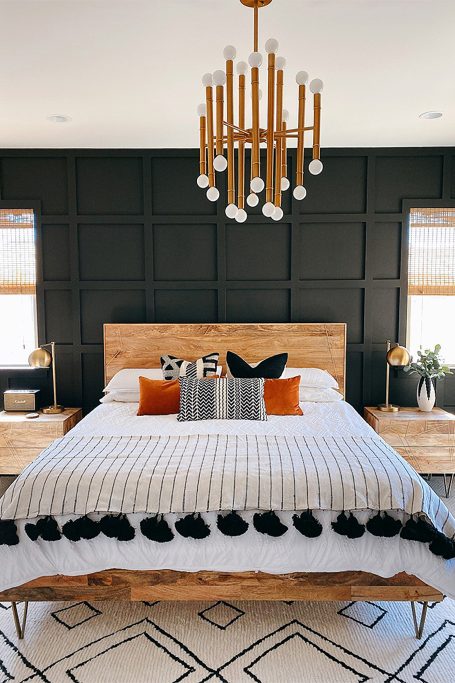 Tricorn black accent wall ideas
