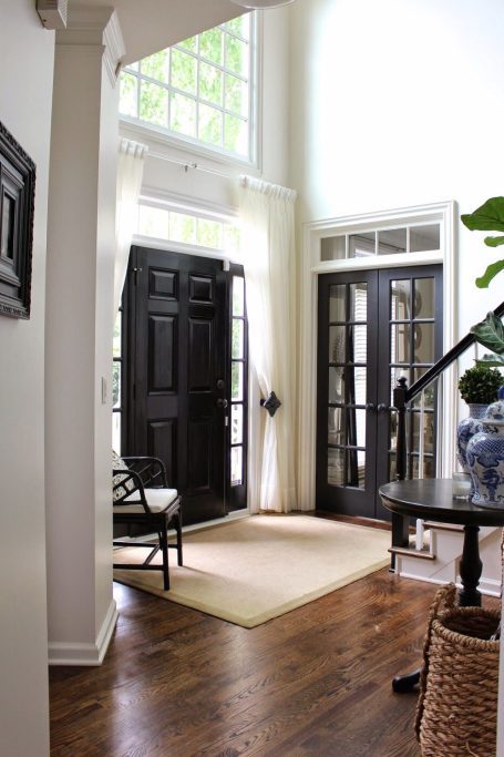 black interior doors paint color